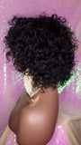 Short Loose Curl Style
Curly Brazilian Remy 100% Human Hair Full Cap Wig. - Beauty Blessing Wigs & Hair Extensions Boutique