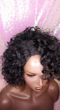 Short Loose Curl Style
Curly Brazilian Remy 100% Human Hair Full Cap Wig. - Beauty Blessing Wigs & Hair Extensions Boutique