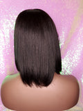 Bob Human Hair Brazilian Remy Hair Natural Hairstyle Swoop Bang Bob Style Full Cap Wig - Beauty Blessing Wigs & Hair Extensions Boutique