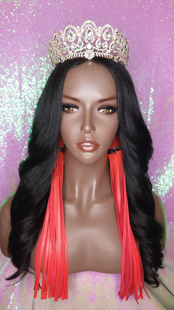 Long Loose Wave Heat Resistant Lace Wig Natural Hairstyle Celebrity Style Wig - Beauty Blessing Wigs & Hair Extensions Boutique