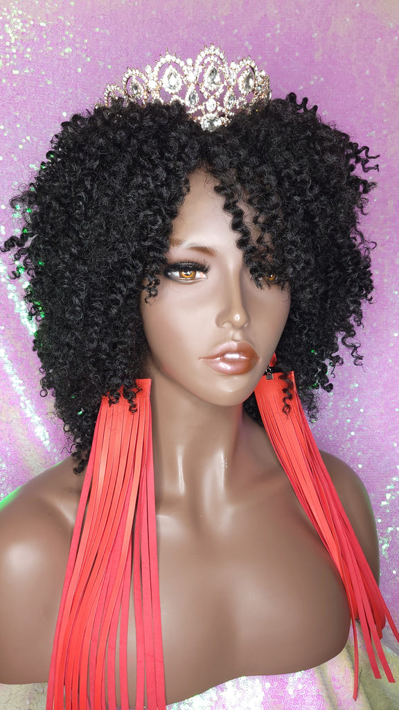 Afro Coil Bantu Knot Twist Out Kinky Twist Hair Full Cap Natural Wig Natural Hairstyle Wig Afro Twist Hair Wig - Beauty Blessing Wigs & Hair Extensions Boutique
