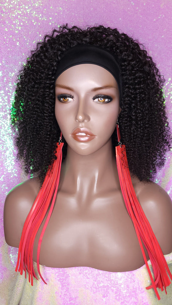 Bohemian Jerry Curl Afro Kinky Curl Brazillian Remy Human Hair Headband Wig - Beauty Blessing Wigs & Hair Extensions Boutique