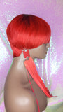 Red Hair Wig Human Hair Brazilian Remy Style Mushroom Hair Cut Bowl Pixie Cut Red Hair  Glueless Wig - Beauty Blessing Wigs & Hair Extensions Boutique