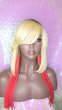 Blonde Hair Bob Human Hair Brazilian Remy Hair Natural Hairstyle Swoop Bang Bob Style Full Cap Wig - Beauty Blessing Wigs & Hair Extensions Boutique