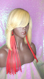 Blonde Hair Bob Human Hair Brazilian Remy Hair Natural Hairstyle Swoop Bang Bob Style Full Cap Wig - Beauty Blessing Wigs & Hair Extensions Boutique