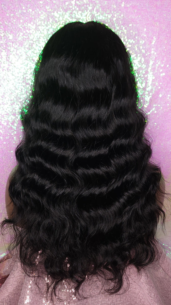 Deep Wave Hair Brazilian Remy Human Hair Natural Loose Wave Hair Lace Front Wig Preplucked Lace Front Wig Glueless Wig - Beauty Blessing Wigs & Hair Extensions Boutique