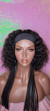 Head band Wig Short Bob Water Wave Brazilian Remy 100% Human Hair Natural Hair Half Wig Hair Wrap Headband Wig Affordable - Beauty Blessing Wigs & Hair Extensions Boutique