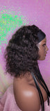 Head band Wig Short Bob Water Wave Brazilian Remy 100% Human Hair Natural Hair Half Wig Hair Wrap Headband Wig Affordable - Beauty Blessing Wigs & Hair Extensions Boutique