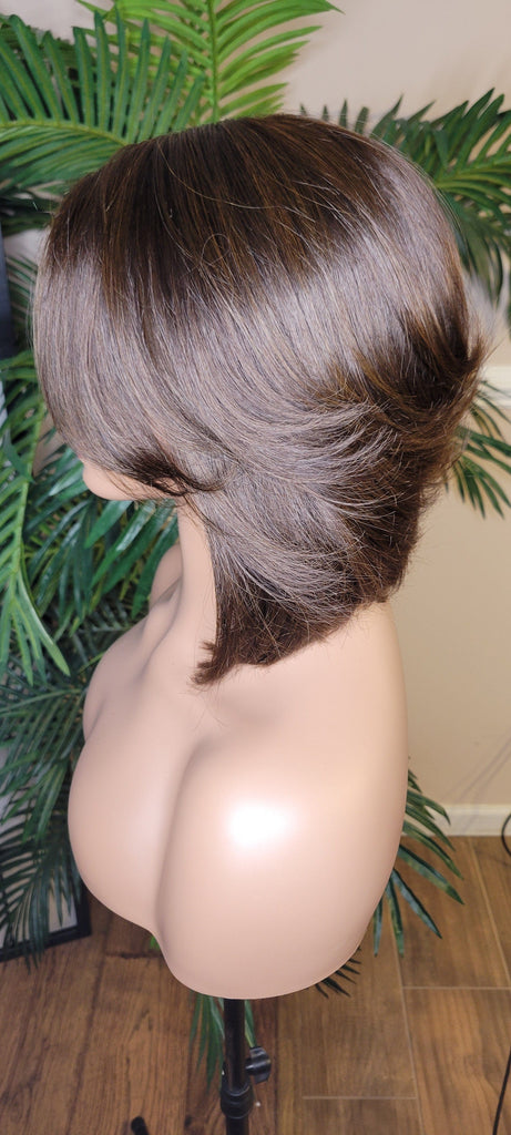 Glueless Lace Front Wig BOB Brazilian Remy Human Hair Lace Wig - Beauty Blessing Wigs & Hair Extensions Boutique