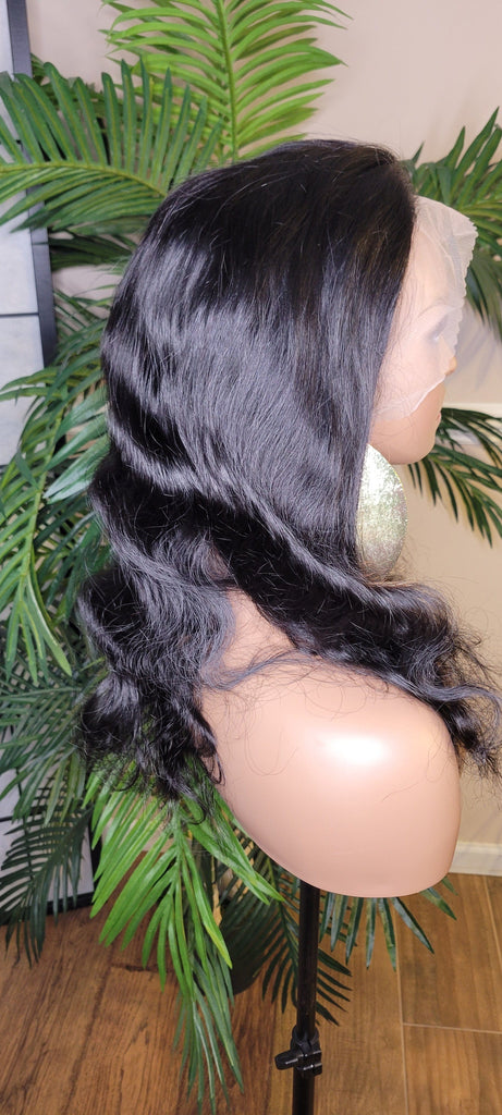 Brazilian Remy Ulta Human Hair Body Wave Lace Frontal Wig Unprocessed Glueless Lace Wig with Baby Hairs 30 inch Hair - Beauty Blessing Wigs & Hair Extensions Boutique