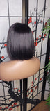 Short Bob Brazilian Remy Human Hair Remy Short Hair Bob Lace Part Bob Hairstyle Style Full Cap Wig - Beauty Blessings LLC