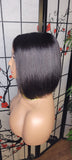 Short Bob Brazilian Remy Human Hair Remy Short Hair Bob Lace Part Bob Hairstyle Style Full Cap Wig - Beauty Blessings LLC