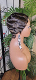Pixie Cut Fingerwave Hair Wig Big Deep Wave Short Razor Cut Natural Hairstyle Wig Soft Mink Brazilian Remy 100% Human Hair Wig - Beauty Blessings LLC