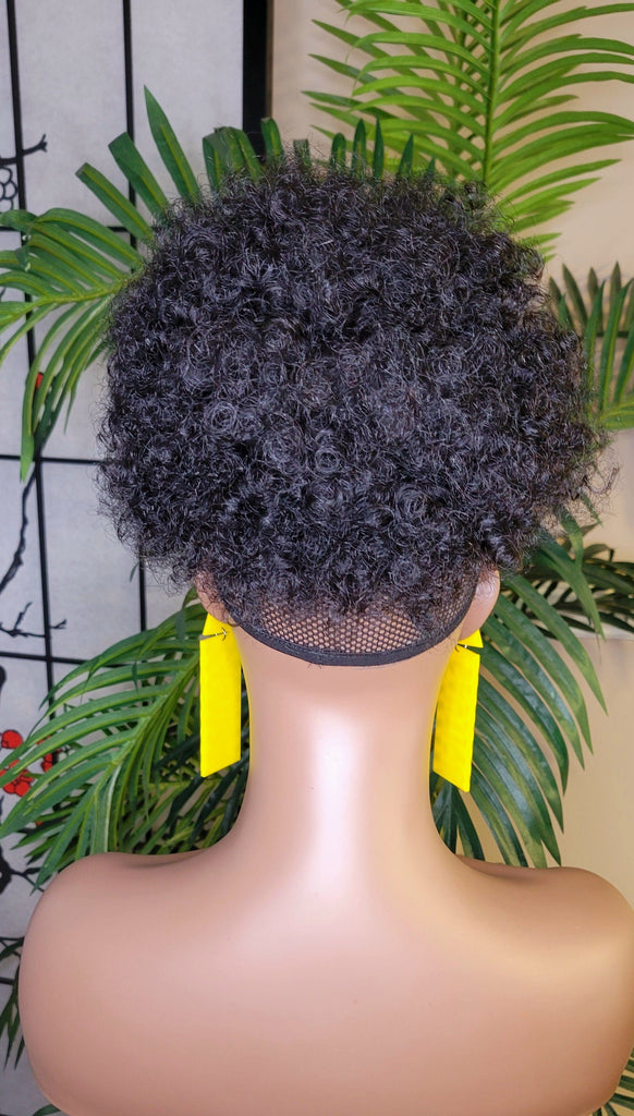 Human Hair Ponytail Afro Kinky Puff Ponytail Afro Curly Hair Extension Human Hair Afro Puff Hair Ponytail - Beauty Blessing Wigs & Hair Extensions Boutique
