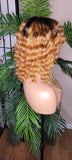 Wig Deep Wave Brazilian Remy 100% Human Hair Natural Hair Short Wig Ombre Auburn Chocolate Dark Brown Hair Wig - Beauty Blessing Wigs & Hair Extensions Boutique
