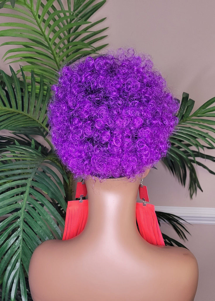 Color Afro Puff Ponytail Afro Curly Kinky Hair Piece Natural Afro Hair Drawstring Ponytail - Beauty Blessings LLC