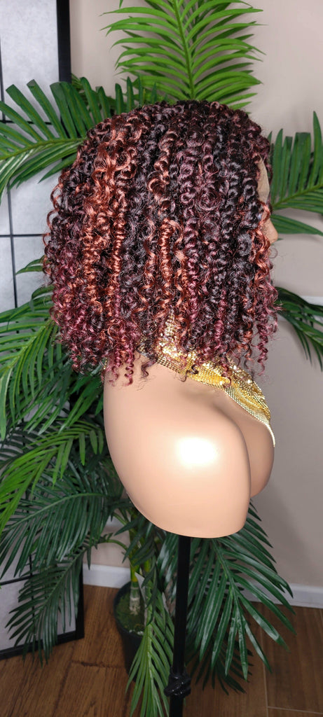 Spring Twist Curl Glueless Lace Front Wig Natural Kinky Twist Lace Wig Trendy Twist Wig - Beauty Blessings LLC