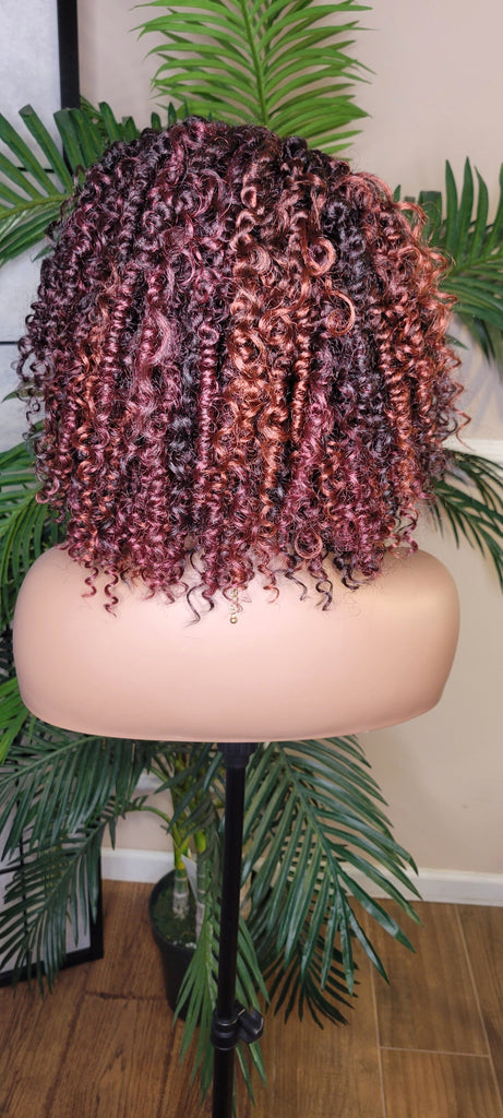 Spring Twist Curl Glueless Lace Front Wig Natural Kinky Twist Lace Wig Trendy Twist Wig - Beauty Blessings LLC