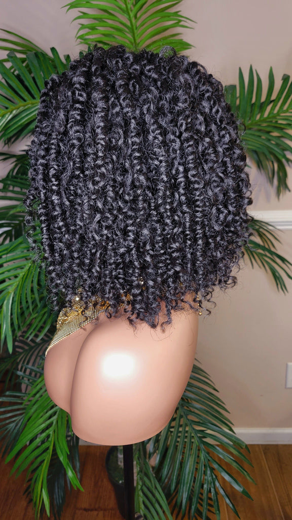 Spring Twist Curl Glueless Lace Front Wig Natural Kinky Twist Lace Wig Trendy Natural Twist Wig - Beauty Blessings LLC