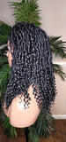 Butterfly Locs Faux Locs Wig Curly Loc Hairstyle Wig  Kinky Hair Natural Hair Dreadlock Glueless Lace Front Wig - Beauty Blessings LLC