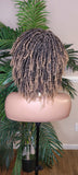 Strawberry Blonde Deadlocks Soft Kinky Twist Loc Natural Style Full Cap Ombre Brown Blonde Hair Dreadlocks Sister Locs Wig - Beauty Blessings LLC