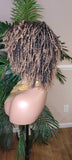 Strawberry Blonde Deadlocks Soft Kinky Twist Loc Natural Style Full Cap Ombre Brown Blonde Hair Dreadlocks Sister Locs Wig - Beauty Blessings LLC