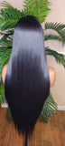 Long Straight Lace Front Lace Wig Soft Hair Natural Hairline Glueless Pre-Plucked Lace Wig - Beauty Blessings LLC