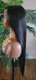 Long Straight Lace Front Lace Wig Soft Hair Natural Hairline Glueless Pre-Plucked Lace Wig - Beauty Blessings LLC