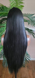 Long Straight Lace Front Lace Wig Soft Hair Natural Hairline Glueless Pre-Plucked Lace Wig - Beauty Blessings LLC