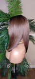 Straight Bob Hairstyle Glueless Lace Front Wig with Natural Baby Hairs HD Lace Hair Wig - Beauty Blessings LLC