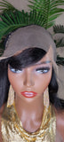 Bob Cut Wig Swoop Bang Hairstyle Lace Front Wig Short Cut Glueless Lace Wig Flexible Parting Space Natural Hairline - Beauty Blessings LLC
