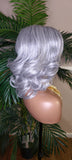 Gray Hair Curly Hair Yaki Texture Voluminous Curl Hair Wig Barrel Curly Natural Hair Wig Baby Hairs Light Salt Pepper Hair Wig - Beauty Blessings LLC