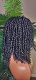 Spring Twist Kinky Twist Hairstyle Curly Glueless Lace Front Wig - Beauty Blessings LLC