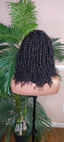Spring Twist Kinky Twist Hairstyle Curly Glueless Lace Front Wig - Beauty Blessings LLC