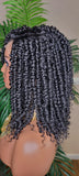 Spring Twist Kinky Twist Hairstyle Curly Glueless Lace Front Wig - Beauty Blessings LLC