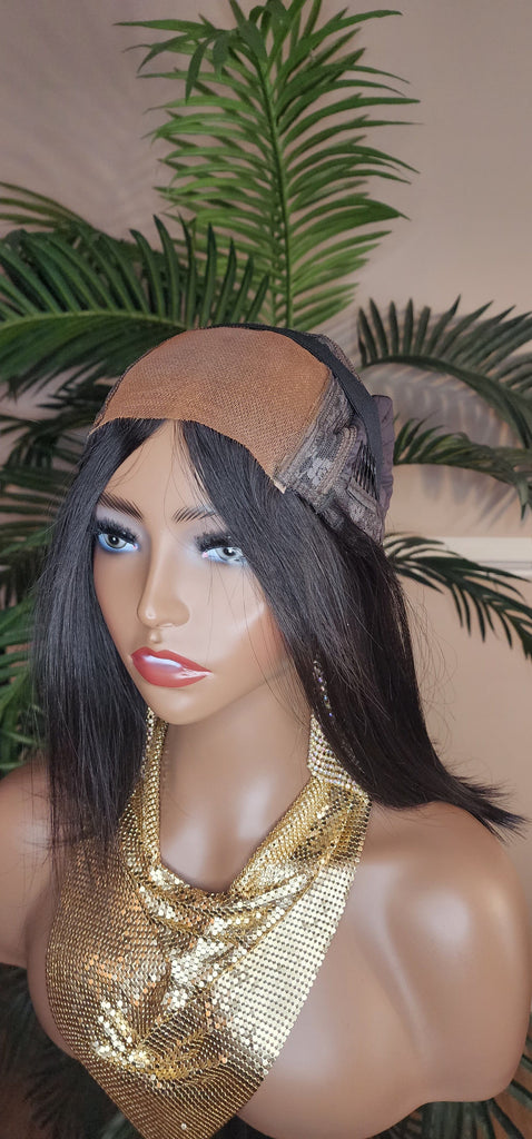 Bob Lace Wig Brazilian Virgin Remy Human Hair 4×4 Lace Wig Bob Hairstyle Human Hair Glueless Lace Front Wig - Beauty Blessings LLC