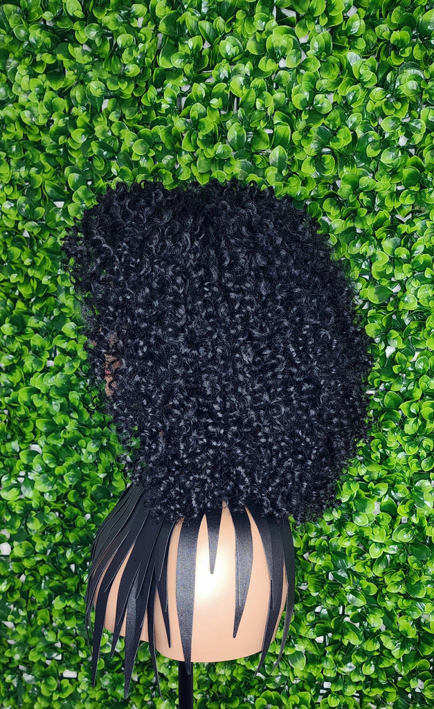 Big Curl Half Wig Bouncy Spiral Curl Natural Coil Hair Wig Afro Kinky Wig Big Hair Half Wig - Beauty Blessings LLC