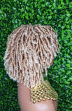 Ombre Auburn Blonde Hair Afro DreadLocks Locs Natural Kinky Twist Curl Ombre Blonde Brown Hair Dreadlocks - Beauty Blessing Wigs & Hair Extensions Boutique