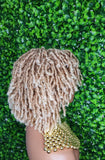 Ombre Auburn Blonde Hair Afro DreadLocks Locs Natural Kinky Twist Curl Ombre Blonde Brown Hair Dreadlocks - Beauty Blessing Wigs & Hair Extensions Boutique