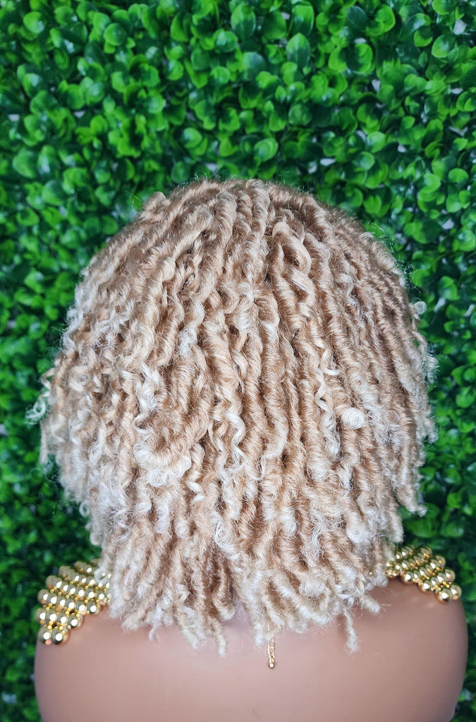 Ombre Auburn Blonde Hair Afro DreadLocks Locs Natural Kinky Twist Curl Ombre Blonde Brown Hair Dreadlocks - Beauty Blessing Wigs & Hair Extensions Boutique