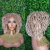 Ombre Auburn Blonde Hair Afro DreadLocks Locs Natural Kinky Twist Curl Ombre Blonde Brown Hair Dreadlocks - Beauty Blessing Wigs & Hair Extensions Boutique