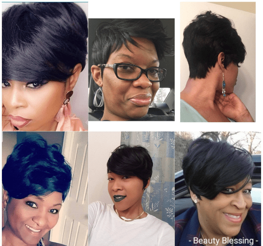 Short Cut Feather Style Full Cap Premium Fiber Wig - Beauty Blessing Wigs & Hair Extensions Boutique