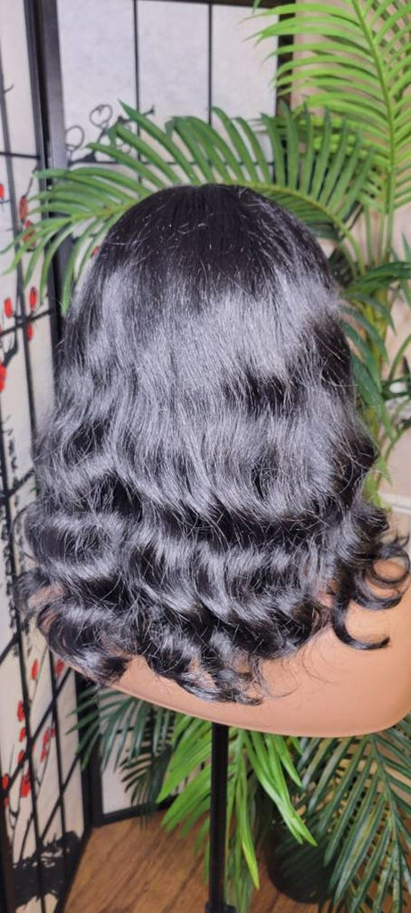 Loose Wave Hair Deep Wave Lace Part Glueless Wig Pre Cut Lace Wig Yaki Texture Hair Wavy Wig - Beauty Blessings LLC