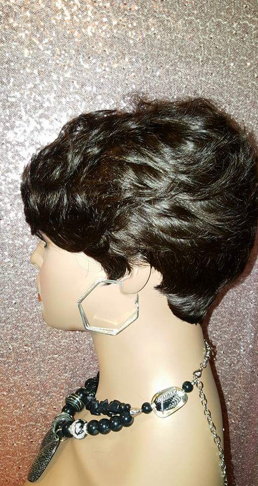 Sassy Pixie Cut Brazilian Remy 100% Human Hair Wig - Beauty Blessing Wigs & Hair Extensions Boutique