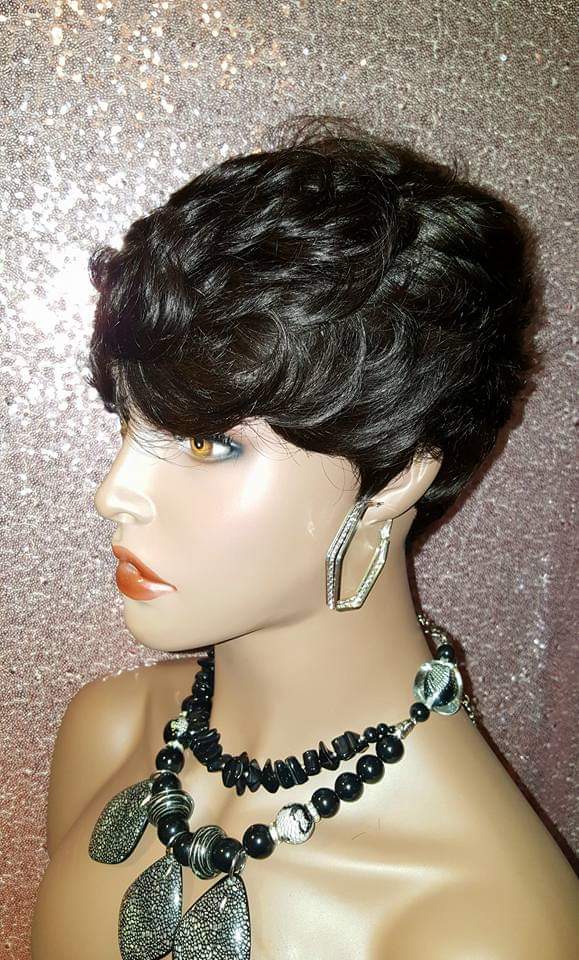 Sassy Pixie Cut Brazilian Remy 100% Human Hair Wig - Beauty Blessing Wigs & Hair Extensions Boutique