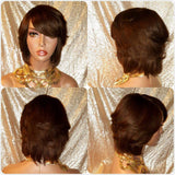 Human Hair Remy Bob Style Full Cap Wig - Beauty Blessing Wigs & Hair Extensions Boutique