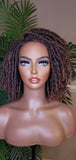 Kinky Twist Dreadlocks Locs Lace Wig  Natural Style Locks Hair Lace Part Sisterlocks Natural Hairstyle Wig - Beauty Blessings LLC