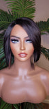 Short Bob Hairstyle 100% Human Hair Unprocessed Brazilian Remy Short Mink Hair Swoop Bang Bob Style Lace Wig - Beauty Blessing Wigs & Hair Extensions Boutique