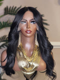 Long Curly Lace Front Barrel Big Curl Lace Wig Soft Hair Natural Hairline Glueless Pre-Plucked Lace Wig - Beauty Blessings LLC