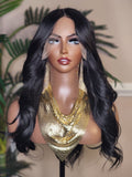 Long Curly Lace Front Barrel Big Curl Lace Wig Soft Hair Natural Hairline Glueless Pre-Plucked Lace Wig - Beauty Blessings LLC
